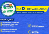 Secretaria de Saúde promove dia D de vacinação durante Liquida Juína